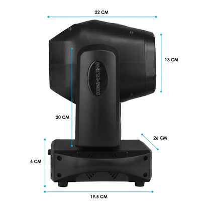 Cabeza Móvil Spot 120w Prisma 5 Caras Aro Smd Case Steelpro