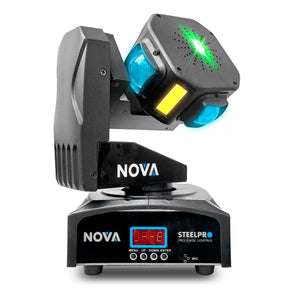 Cabeza Robótica Rgbw Giro Infinito + Laser Verde Steelpro