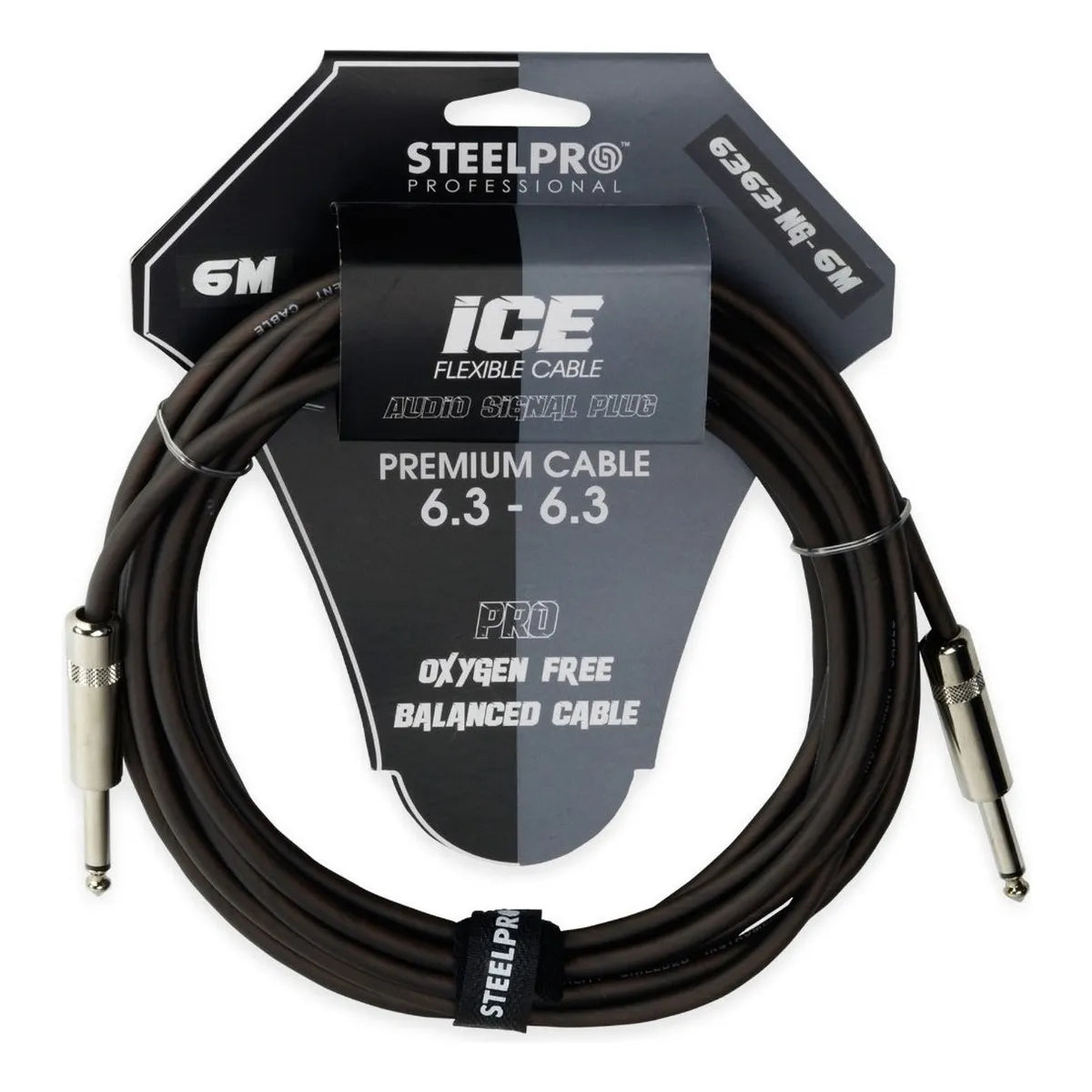 Cable Para Guitarra Profesional 6m Plug6.3-plug6.3 Steelpro