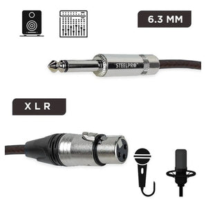 Cable Para Microfono 3m Steelpro 63x-ng-3m Xlr Cannon-plug