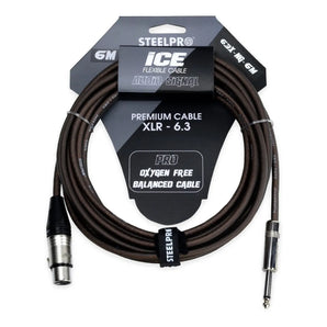 Cable Para Microfono Profesional 6m Hembra-plug 6.3 Steelpro