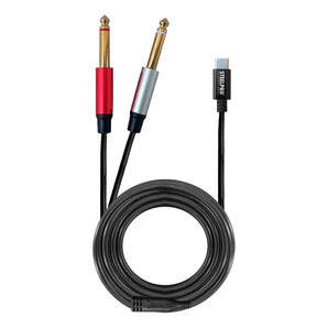 Cable Plug 6.3mm-usbc 6363 1.5m Free Oxyge By Steelpro