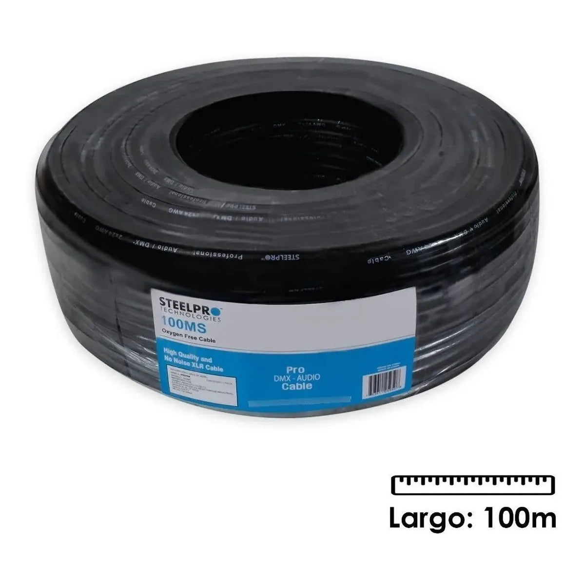 Cable Xlr 100m Balanceado Profesional Macho-hembra Steelpro