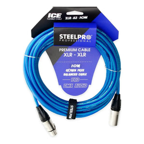 Cable Xlr 10m Balanceado Steelpro Xlr-az-10m Plug-jack Prof