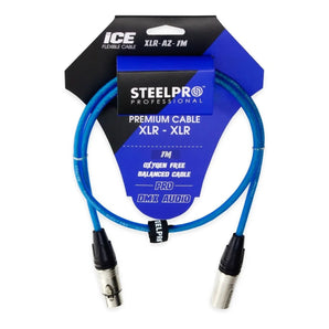 Cable Xlr 1m Balanceado Steelpro Xlr-az-1m Plug-jack Prof