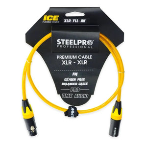 Cable Xlr 1m Balanceado Steelpro Xlr-yll-1m Plug-jack Profes
