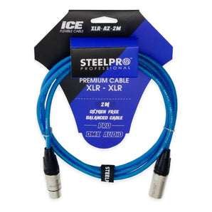 Cable Xlr 2m Balanceado Profesional Macho - Hembra Steelpro