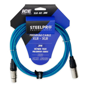 Cable Xlr 3m Balanceado Profesional Macho - Hembra Steelpro