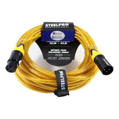 Cable Xlr 3m Balanceado Steelpro Xlr-yll-3m Jack-plug Profesional
