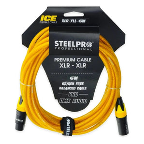 Cable Xlr 6m Balanceado Profesional Macho - Hembra Steelpro