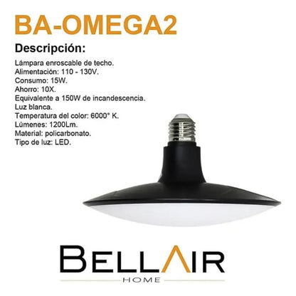 Caja Master Con 16 Lámparas Led Circulares Ba-omega2 De 150w