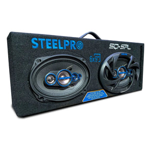 Cajón Con Bocinas 6x9 PuLG Porteado Fidelidad 5vias Steelpro