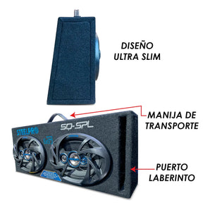 Cajón Con Bocinas 6x9 PuLG Porteado Fidelidad 5vias Steelpro