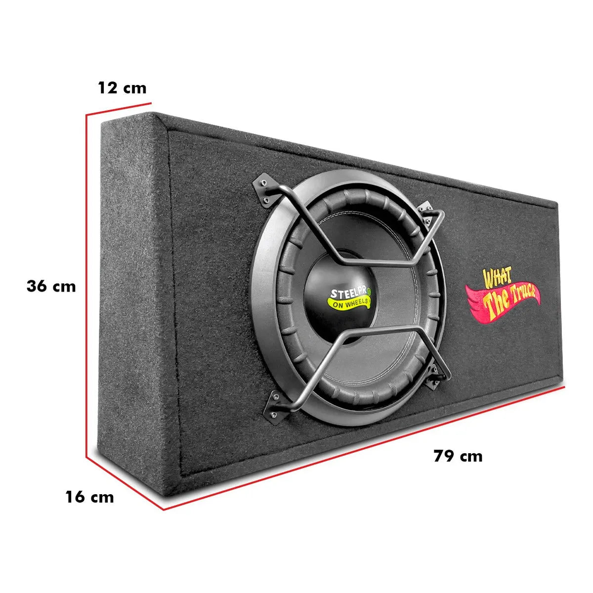 Cajon Subwoofer Amplificado 12puLG Spl Alta Presión Steelpro