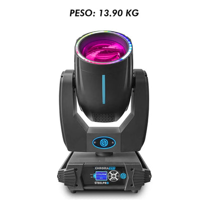 Case 2 Cabezas Moviles Led Beam 12r Rainbow+frost  Steelpro