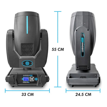 Case 2 Cabezas Moviles Led Beam 12r Rainbow+frost  Steelpro