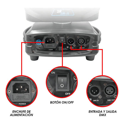 Case 2 Cabezas Móviles Led Beam Profesional Rainbow Steelpro