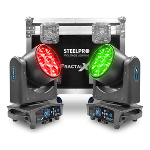 Case Cabezas Robóticas Led 7x40w Rgbw Efecto Wash Steelpro