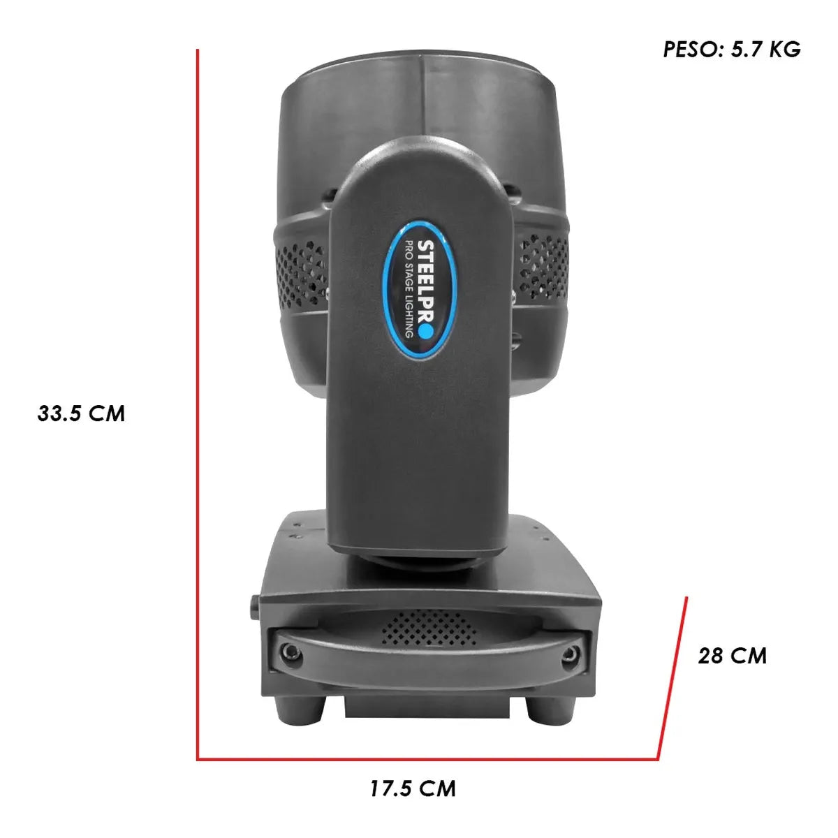 Case Cabezas Robóticas Led 7x40w Rgbw Efecto Wash Steelpro