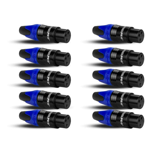 Conector Xlr Tipo Canon Hembra Audio Y Dmx Steelpro 10pcs