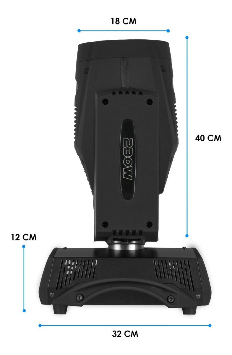 Kit De 2 Cabezas Móviles Beam 7r Frost 230w + Case- Steelpro