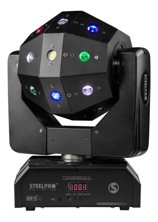 Cabeza Movil Led + Laser Beam Steelpro Magic Ball