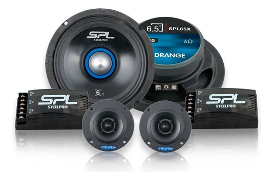 Set De Medios 6.5 Tweeter Crossover 400w Rms Steelpro