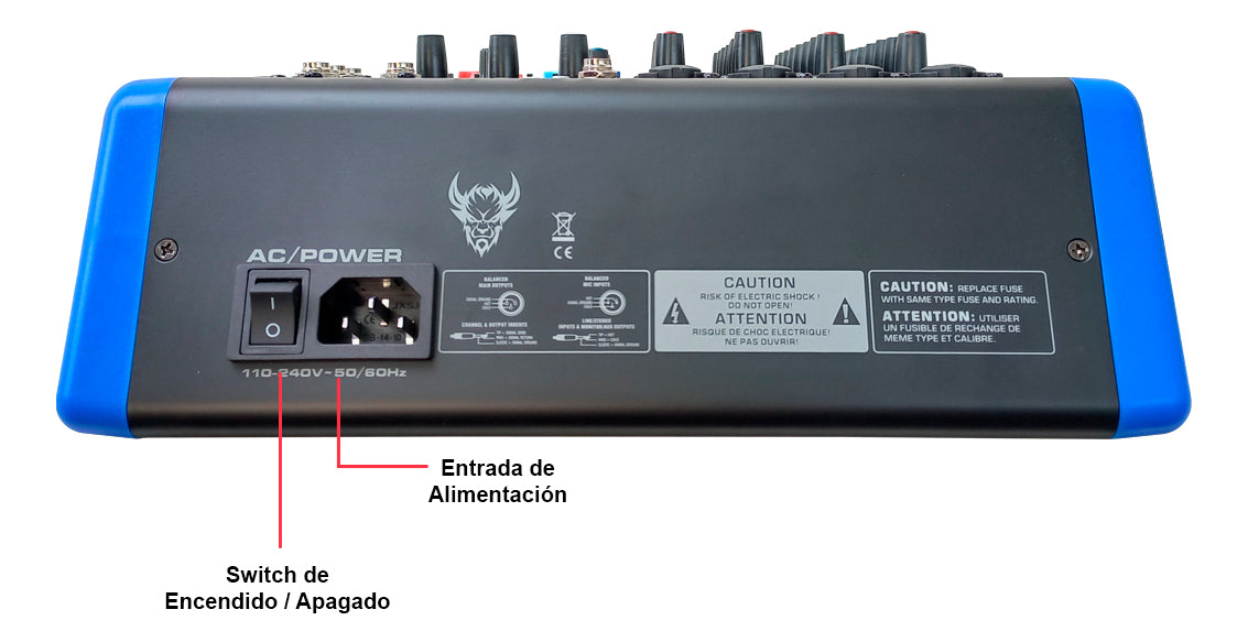 Mezcladora Profesional 4 Canales Dsp Voz Del Diablo Y Voz De Ardilla Solo 4.2 Steelpro