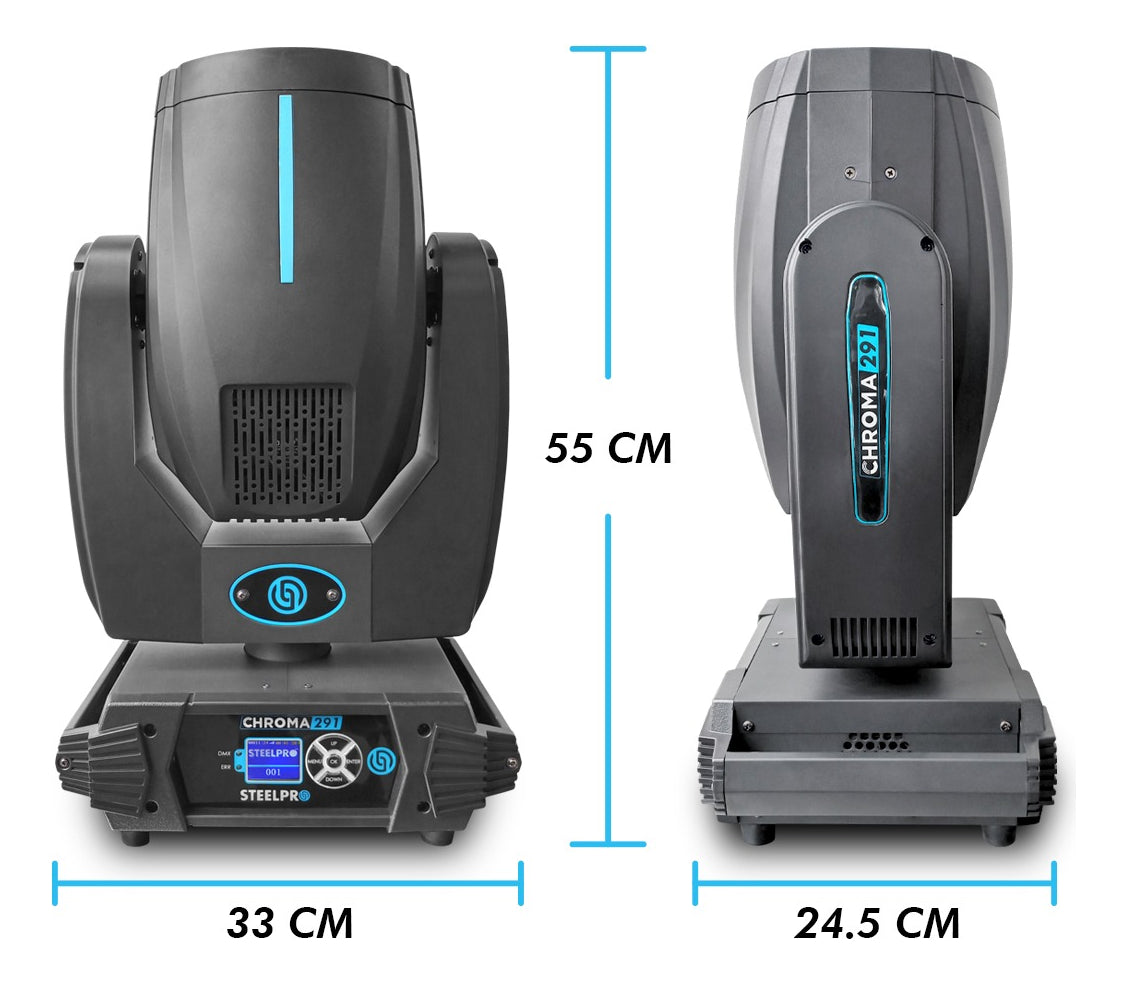 Case 2 Cabezas Moviles Led Beam 12r Rainbow+frost  Steelpro