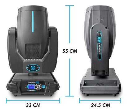 Case 2 Cabezas Moviles Led Beam 12r Rainbow+frost  Steelpro
