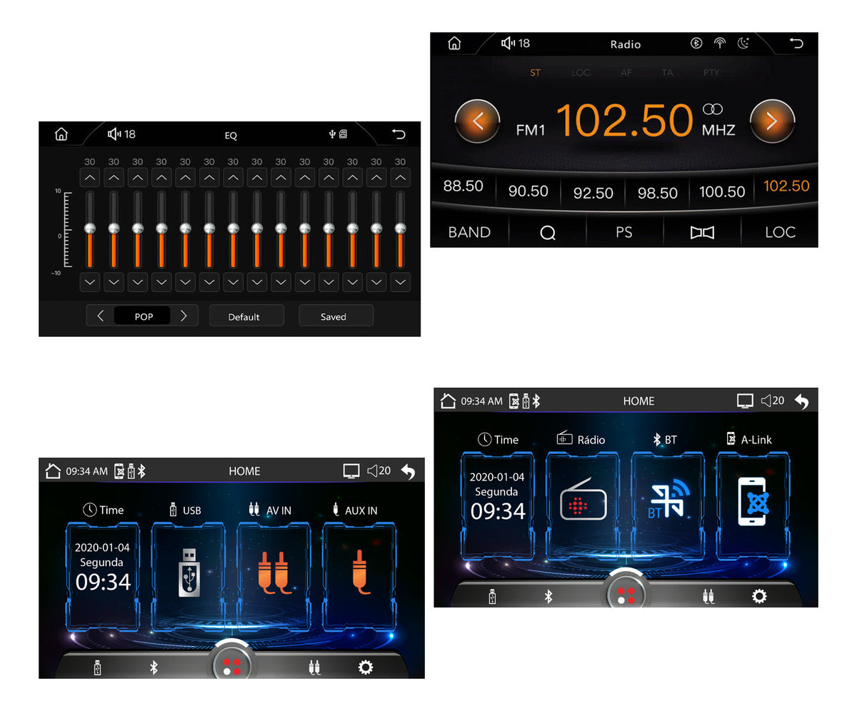 Autoestéreo Mirror Link Pantalla Táctil 7 Bluetooth Steelpro