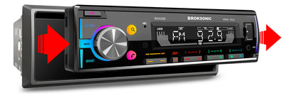 Autoestereo Desmontable Bocinas6.5 3vias Broksonic Bs-420d65