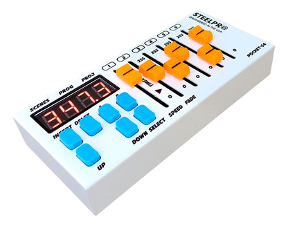 Paquete Dj 8 Cañones 40x3 + Controlador Dmx Pocket Steelpro