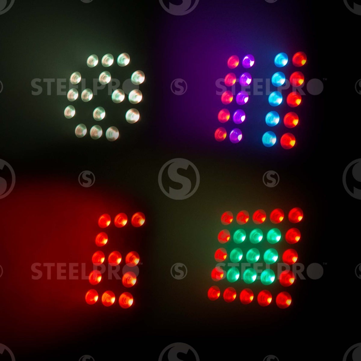 Panel Led Profesional Dj 25x15 W Rgbw 4 En 1 - Steelpro