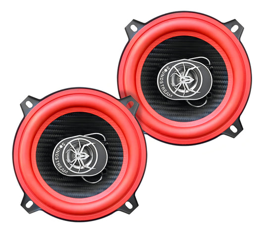 Soundstream Bocinas Para Auto 5.25 Fibra Carbono 2 Vías Color Rojo