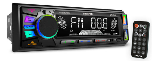 Steelpro Autoestereo Bluetooth, Usb/sd 1 Din Carbon-907b