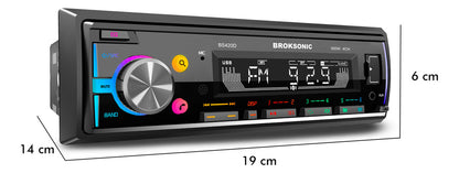 Autoestereo Desmontable Bocinas6.5 3vias Broksonic Bs-420d65