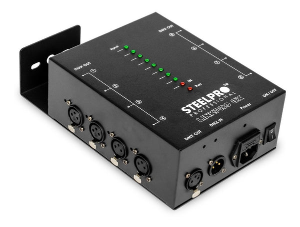 Divisor De Señal Dmx Splitter 8 Salidas Dmx512 - Steelpro