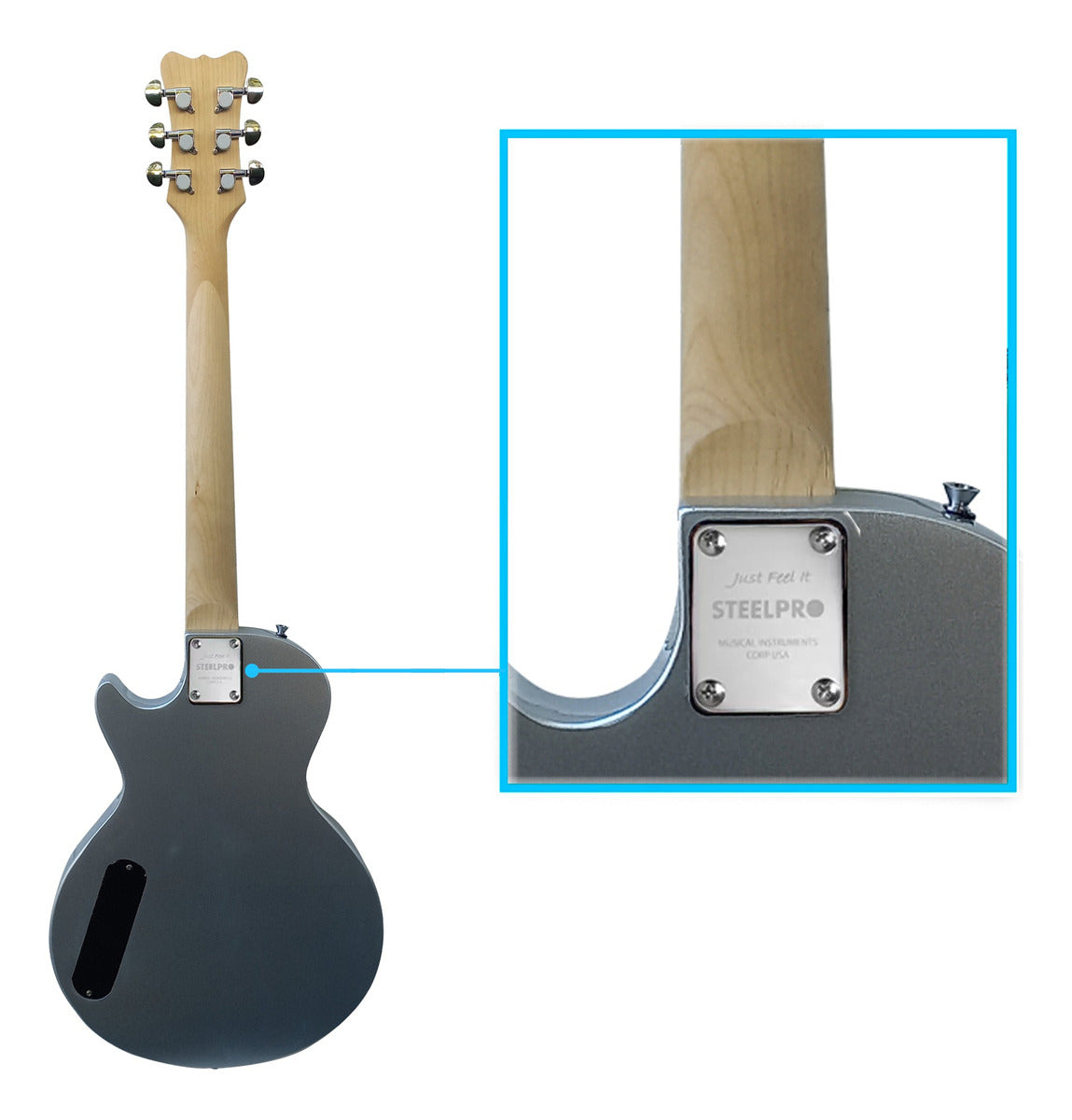 Guitarra Electrica Jethro Series By Steelpro 065lx