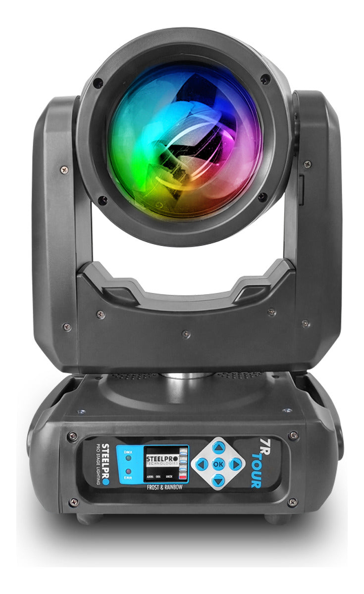 Case Cabeza Movil Beam 7r Tour Dmx + Arcoiris Luz Escenario Dj Steelpro Gratis 4 Pro Clamps Steelpro