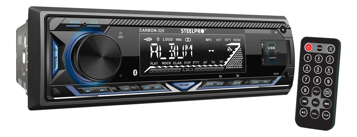 Steelpro Kit Autoestereo Bluetooth Y Bocinas 6.5 Usb-sd Card