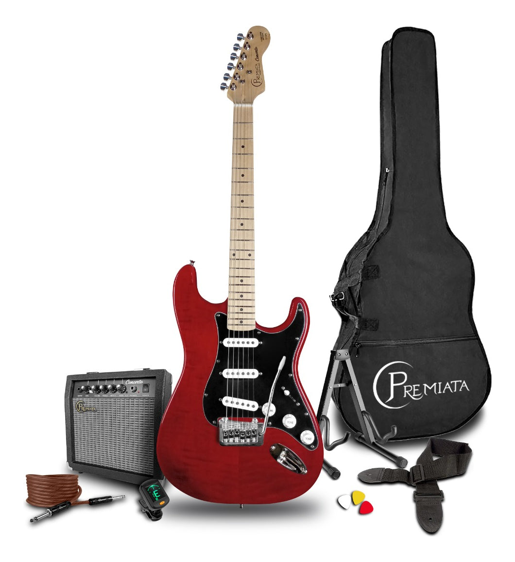 Paquete Guitarra Eléctrica Concerto Series By Premiata 013