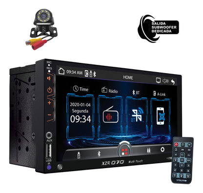 Autoestéreo Mirror Link Pantalla Táctil 7 Bluetooth Steelpro