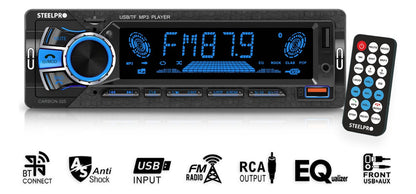 Autoestereo Bluetooth 1 Din 2usb, Sd Aux Estereo - Steelpro