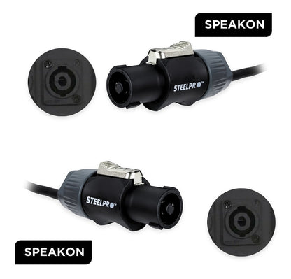 Cable Audio Conector Speakon Macho A Macho 10m Steelpro