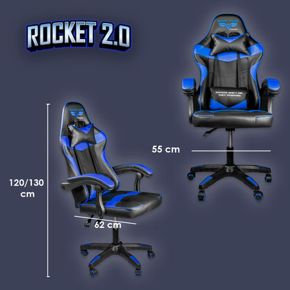 Silla Gamer Ergonómica Reclinable Rocket Game By Steelpro