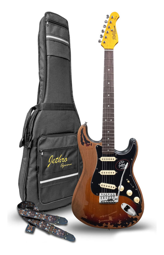 Guitarra Premium Quality Relic Icónica Jethro By Steelpro
