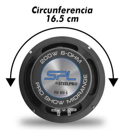 Set De Medios Open Show 6.5 Pulgadas 2 Vias By Steelpro