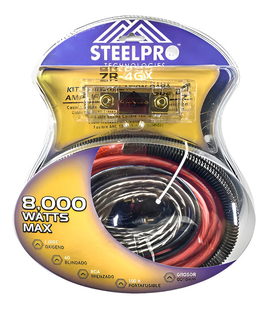 Kit De Instalación Audio Amplificador Calibre 4 Steelpro kit audio para coches / auto