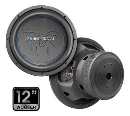 Subwoofer 12 Pulg Tarántula Competencia 4+4 Ohm Soundstream Negro